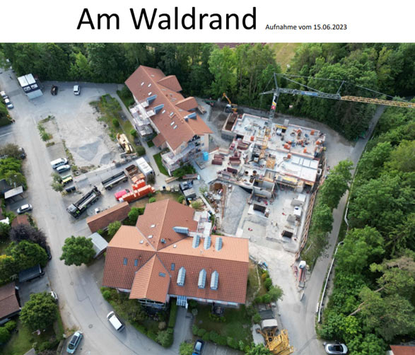 Baufortschritt "Am Waldrand" vom 15.06.23